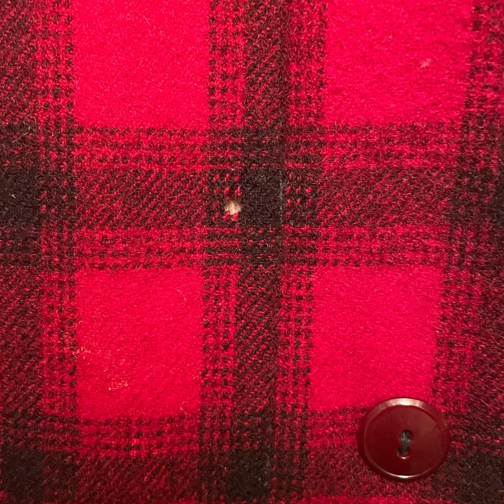 Woolrich Red and Black Wool Jacket - Picture 4 of 6